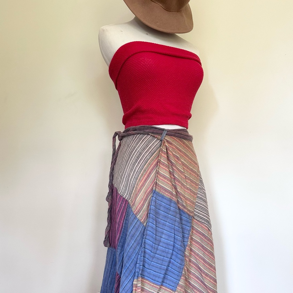 Vintage Kathmandu Imports Midi Wrap Skirt